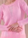 Женский теплый розовый свитер на зиму на рубашку или под пояс, фото 2