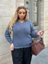 Мягкий шерстяной свитер серого цвета, фото 5