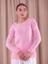 Женский теплый розовый свитер на зиму на рубашку или под пояс, фото 2