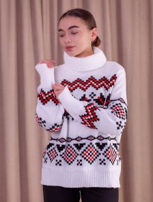 Теплый вязаный свитер оверсайз - идеальный вариант подарка