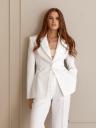 Увеличить фото Приталенный белый женский пиджак, фото 3