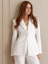 Увеличить фото Приталенный белый женский пиджак, фото 2