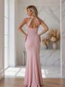 Увеличить фото Вечернее длинное розовое облегающее платье макси, фото 2