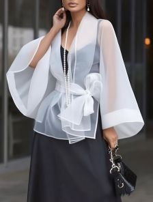 Нарядная накидка к платьям, комбинезонам и к повседневной одежде