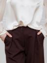 Увеличить фото Классические шоколадные женские летние брюки, фото 2
