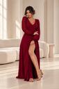 Увеличить фото Длинное шифоновое бордовое платье на свадьбу, фото 4