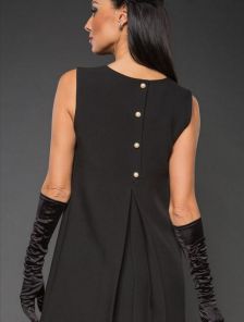Элегантное и стильное платье в черном цвете