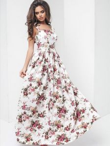 Пленительное цветочное платье в пол